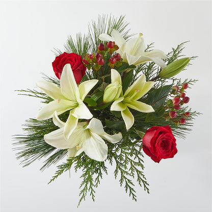 Evergreen Delight Bouquet & Happy Birthday Topper –  Sunset Ridge Floral Llc, Morganton NC