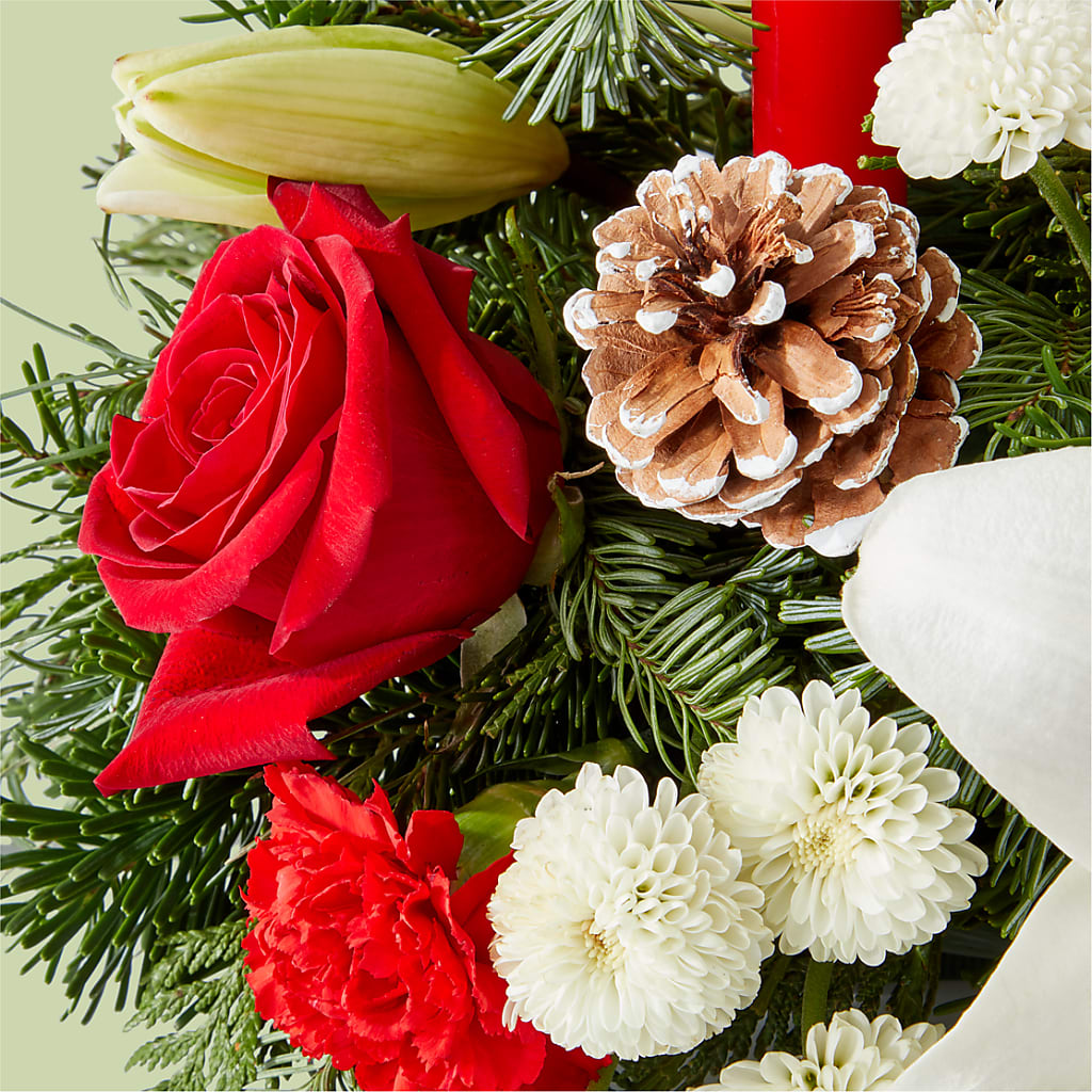 Seasonal Festivities Centerpiece –  Sunset Ridge Floral Llc, Morganton NC