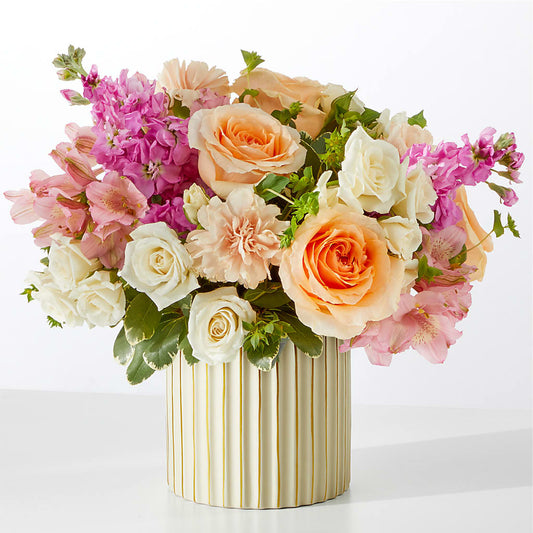 Paradise Bouquet with Ivory Vase –  Sunset Ridge Floral Llc, Morganton NC