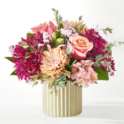 Berry Cobbler Bouquet with Ivory Vase –  Sunset Ridge Floral Llc, Morganton NC