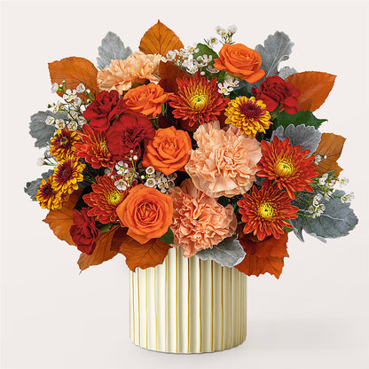 Merlot Bouquet with Ivory Vase –  Sunset Ridge Floral Llc, Morganton NC