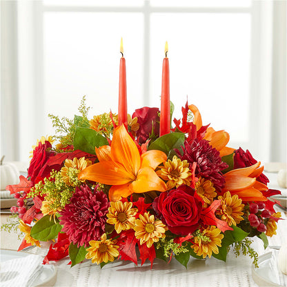 Autumn's Embrace Centerpiece –  Sunset Ridge Floral Llc, Morganton NC