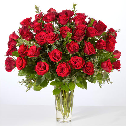 Forever Yours Fifty Stem Red Rose Bouquet –  Sunset Ridge Floral Llc, Morganton NC