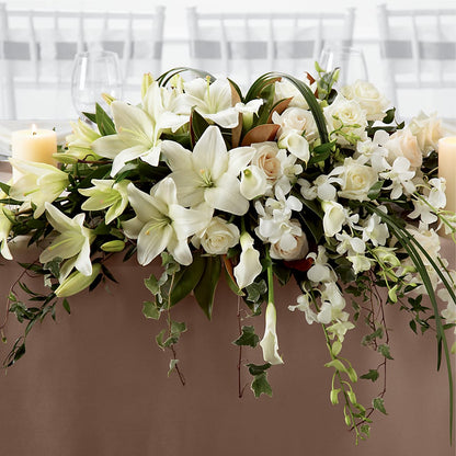 White Linen Arrangement –  Sunset Ridge Floral Llc, Morganton NC
