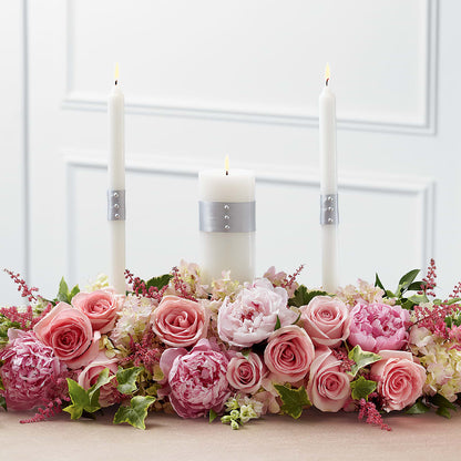 Worldwide Romance Unity Candle Arrangement –  Sunset Ridge Floral Llc, Morganton NC