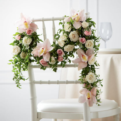 Orchid Rose Chair Décor –  Sunset Ridge Floral Llc, Morganton NC