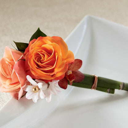 Sunset Dream Boutonniere –  Sunset Ridge Floral Llc, Morganton NC