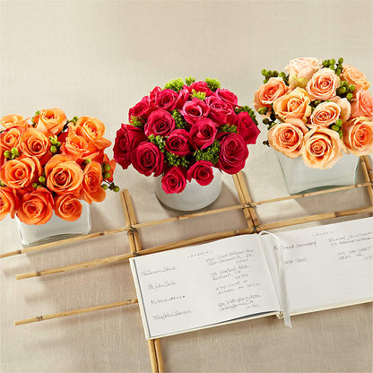 Dawn Rose Centerpiece –  Sunset Ridge Floral Llc, Morganton NC