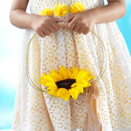 Sweet Sunshine Flower Girl Bouquet –  Sunset Ridge Floral Llc, Morganton NC