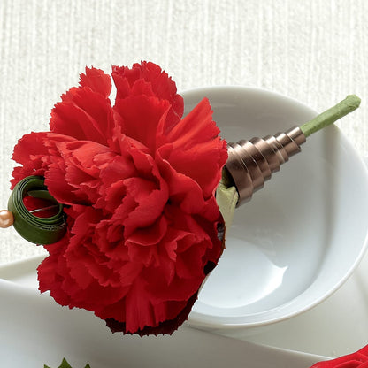 Red Carnation Boutonniere –  Sunset Ridge Floral Llc, Morganton NC